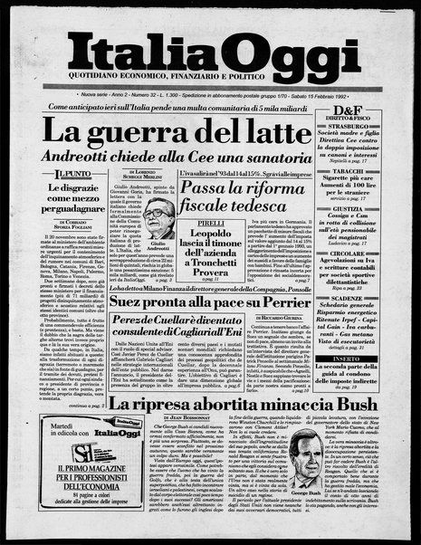 Italia oggi : quotidiano di economia finanza e politica